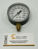 Ashcroft 25W1005-600 2-1/2" 600 PSI Gauge, 1/8" NPT Brass Lower-1