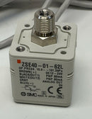 SMC ZSE40-01-62L Pneumatic Pressure Switch 10-101 kPa, 10-24VDC-3