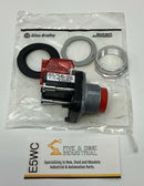 Allen Bradley 800TC-XD2 Contact Block with Red Push Button-1