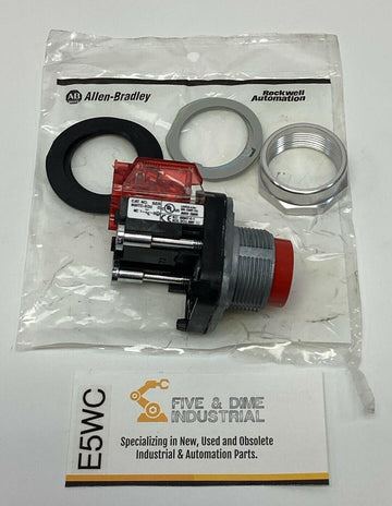 Allen Bradley 800TC-XD2 Contact Block with Red Push Button