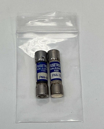 Bussmann Fusetron FNA-10 Lot of 2 Dual Element Fuses 10-Amp, 125V - 0