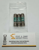Bussmann Tron FNQ-3 Time Delay Fuses 3-Amp, 500V. Lot of 3-1