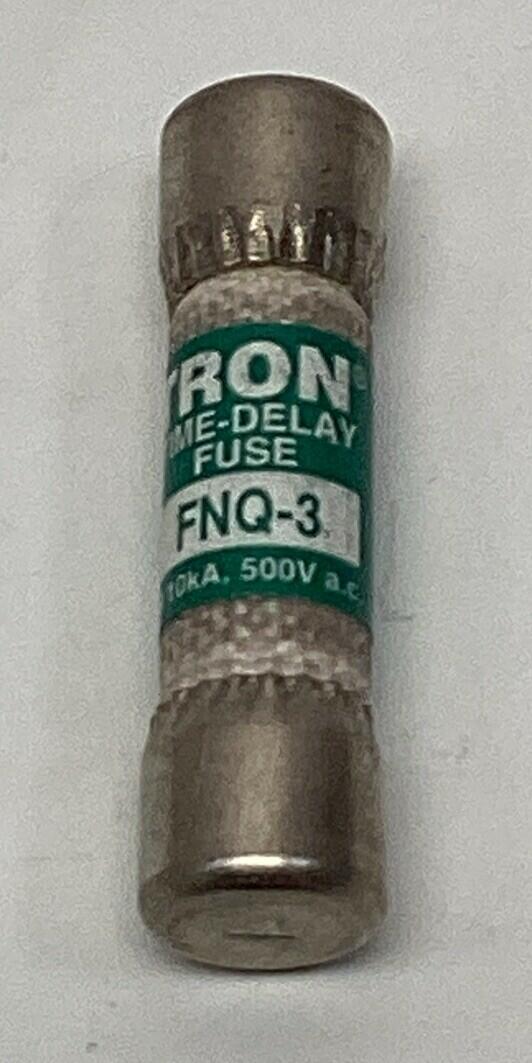 Bussmann Tron FNQ-3 Time Delay Fuses 3-Amp, 500V. Lot of 3