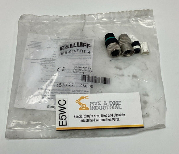 Balluff BKS-S107-RT14 M12X1 Female, Straight, 5-Pin Field Connector