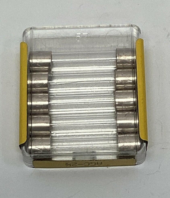Bussmann AGC-2-1/2 Buss 5-Pack 2-1/2 Amp Fuses 125/250V