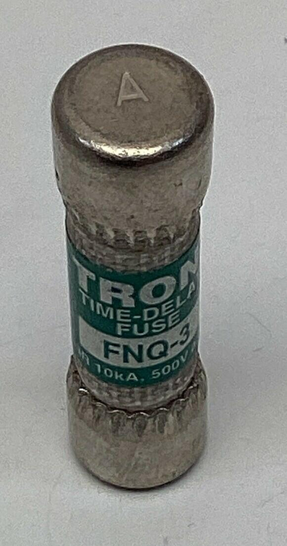 Bussmann Tron FNQ-3 Time Delay Fuses 3-Amp, 500V. Lot of 3