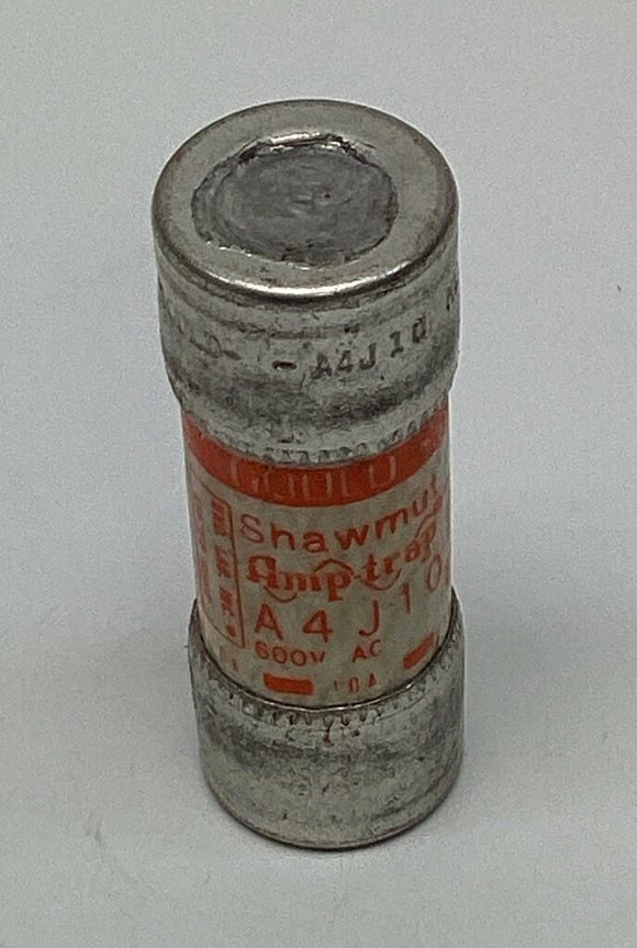 Gould Shawmut A4J10 Class J Fast Acting 10-Amp Fuse, 600V, 300VDC Lot of 2
