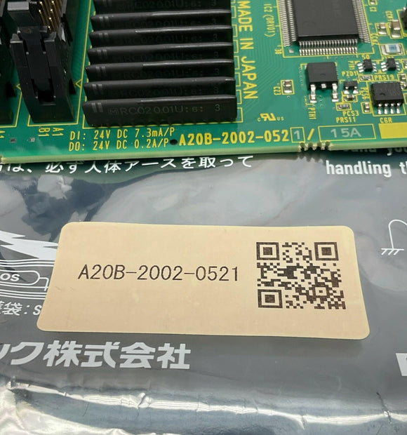 Fanuc A20B-2002-0521 /15A I/O PCB 24VDC