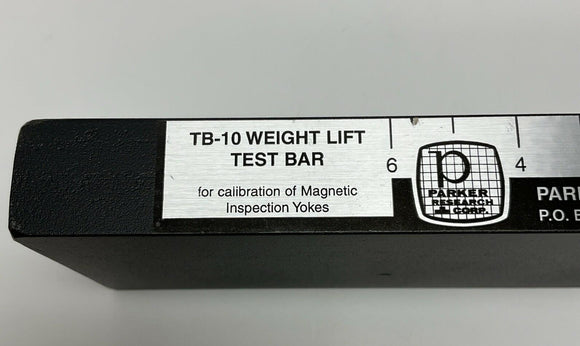 Parker Research Corp TB-10 Magnetic Weight Lift Test Bar TB10 for DC Lift Test