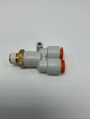 SMC VT-307-5GS1-01-F Branch Y 3/8 Tube X 1/4 NPT  Package of 10-3