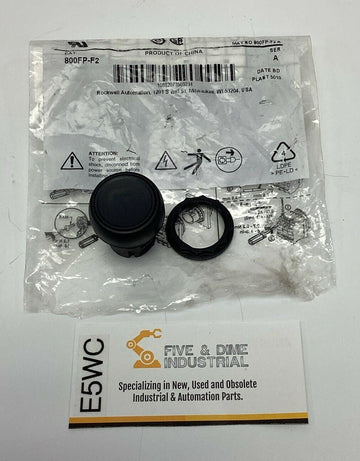 Allen Bradley 800FP-F2 Black Flush Push Button