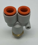 SMC VT-307-5GS1-01-F Branch Y 3/8 Tube X 1/4 NPT  Package of 10-4