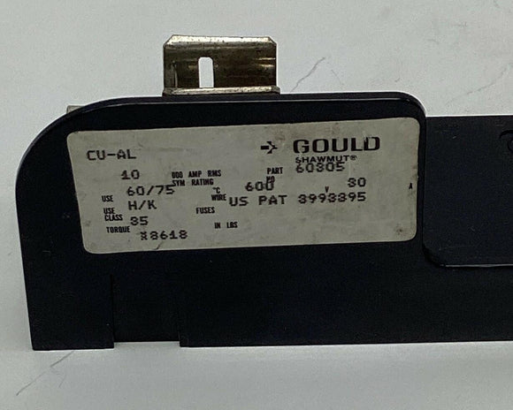 Gould Shawmut 60305 / CU-AL  Adder Fuse Holder 600V 30A