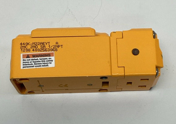Allen Bradley 440K-M22AEYT Guardmaster MT-GD2 Safety Interlock Switch 240V