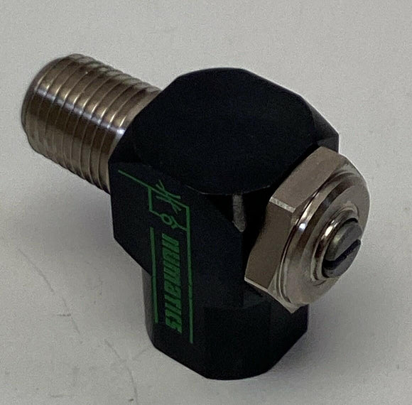 Numatics 2FCRN Angle Flow Control Valve 1/4'' NPT x 1/4'' NPT