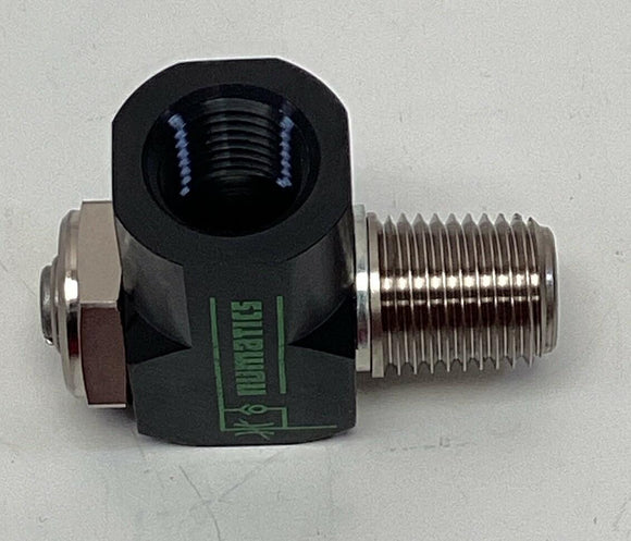 Numatics 2FCRN Angle Flow Control Valve 1/4'' NPT x 1/4'' NPT