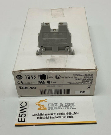 Allen Bradley 1492-W4 Gray Terminal Blocks DIN Mount. (41 Pieces)