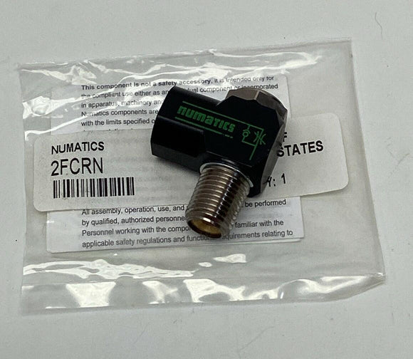 Numatics 2FCRN Angle Flow Control Valve 1/4'' NPT x 1/4'' NPT