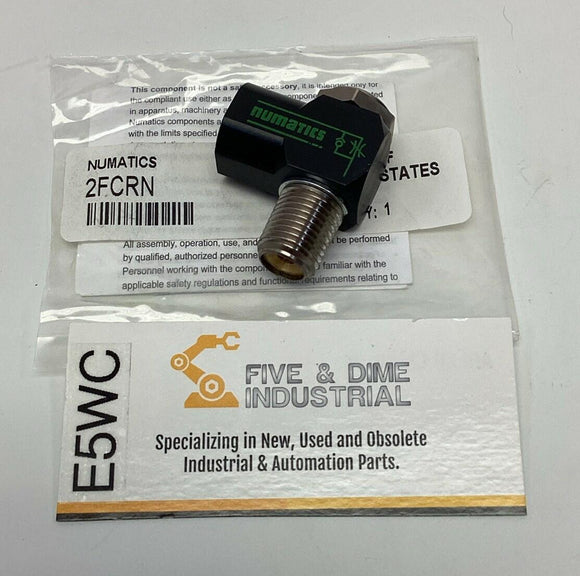 Numatics 2FCRN Angle Flow Control Valve 1/4'' NPT x 1/4'' NPT