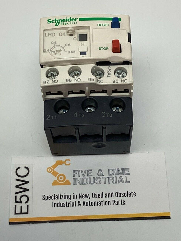 Schneider Electric LRD-04-0.63A Overload Relay 0.4-0.63 Amp