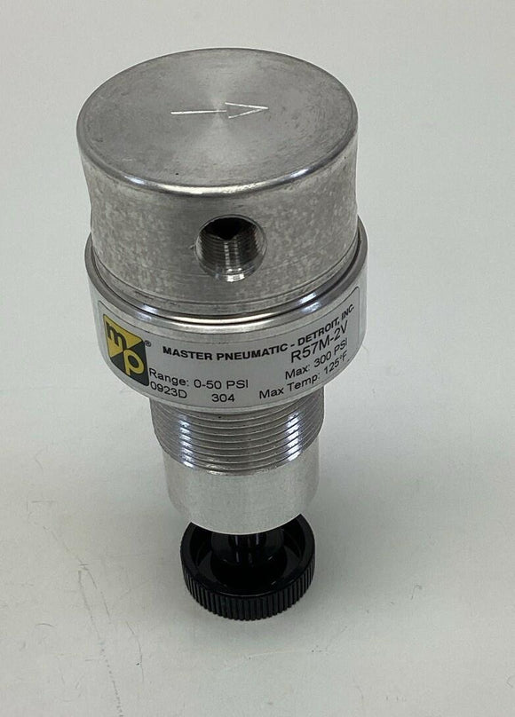 Master Pneumatic R57M-2V Pressure Regulator 0-50 PSI 1/4''NPT