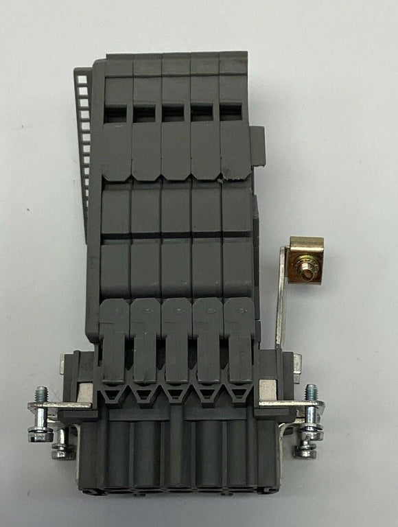 Wieland 70.100.1053.3 10-Pole Adapter Female x Screw Terminals 380VAC, 16A