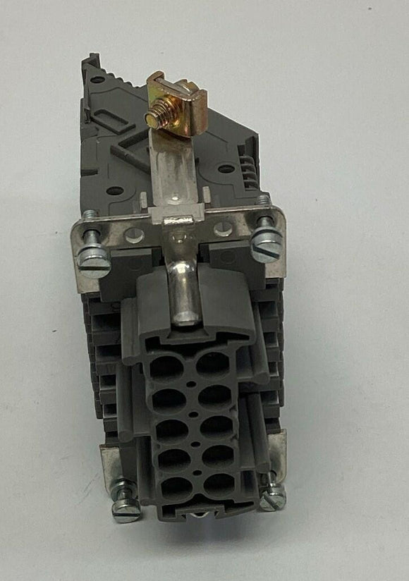 Wieland 70.100.1053.3 10-Pole Adapter Female x Screw Terminals 380VAC, 16A