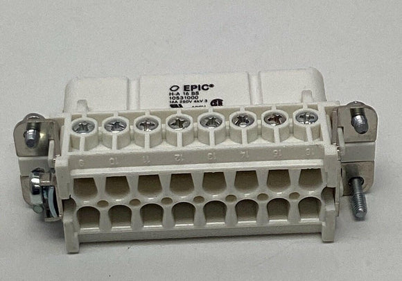 Lapp Epic 10531000 HA-16 Rectangular Connector Insert 16-Pin, Female