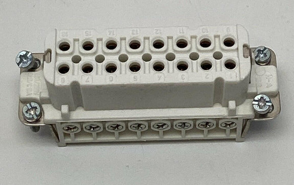Lapp Epic 10531000 HA-16 Rectangular Connector Insert 16-Pin, Female