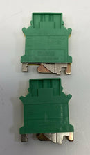 Phoenix Contact 0443023  Ground Terminal Blocks DIN 4-22 AWG (Lot of 2)-3