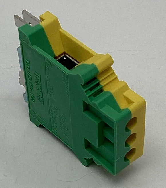 Phoenix Contact 0443023 Ground Terminal Block, DIN Mount, 4-22 AWG