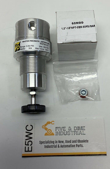 Master Pneumatic R57M-2V Pressure Regulator 0-50 PSI 1/4''NPT