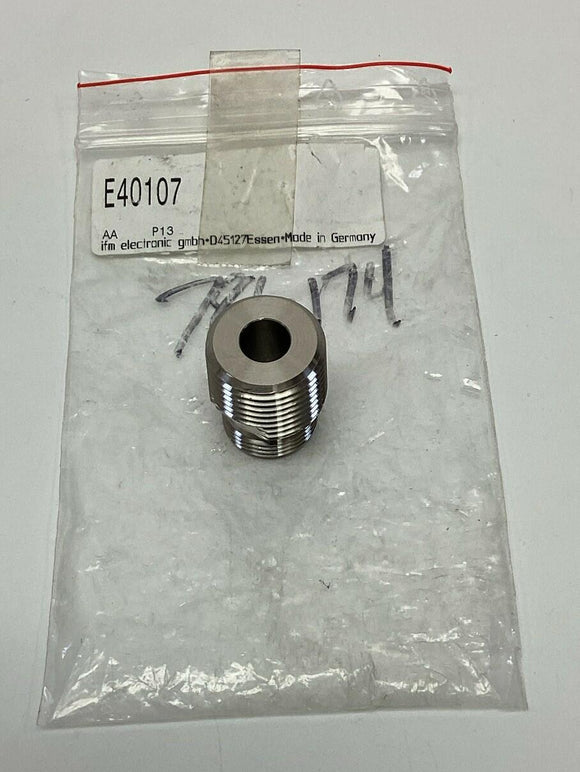 IFM Efector E40107 Adapter SI/1 1/2 NPT Stainless Steel
