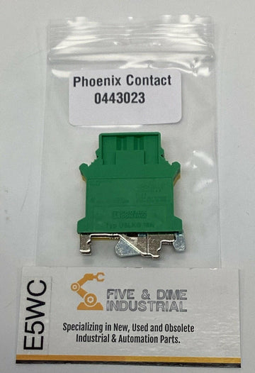 Phoenix Contact 0443023 Ground Terminal Block, DIN Mount, 4-22 AWG