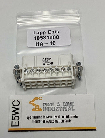 Lapp Epic 10531000 HA-16 Rectangular Connector Insert 16-Pin, Female