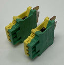 Phoenix Contact 0443023  Ground Terminal Blocks DIN 4-22 AWG (Lot of 2)-5