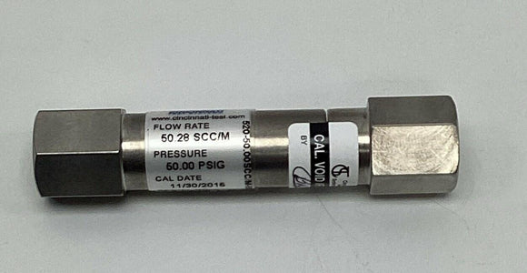 CTS 520.50.00SCC/M-50.00PSIG-1 Leak Standard 1/8'' NPT 50.28 SCC/M