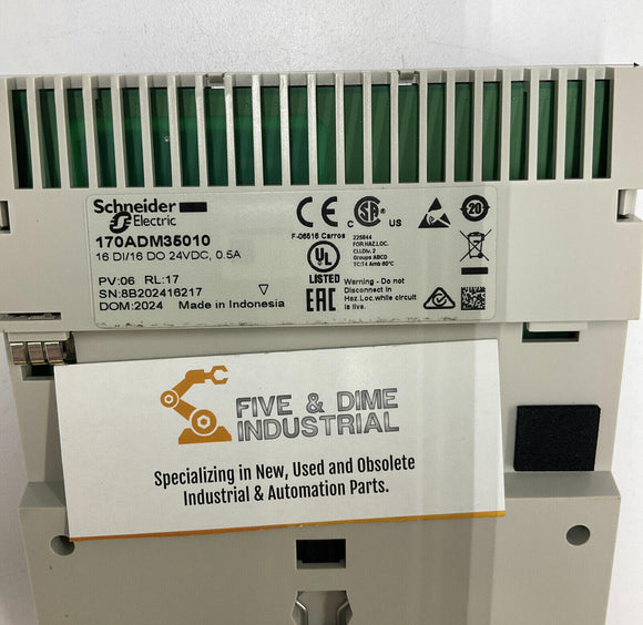 Schneider Electric 170ADM35010 Discrete I/O Module Modicon 16 PT I/O Base 24VDC