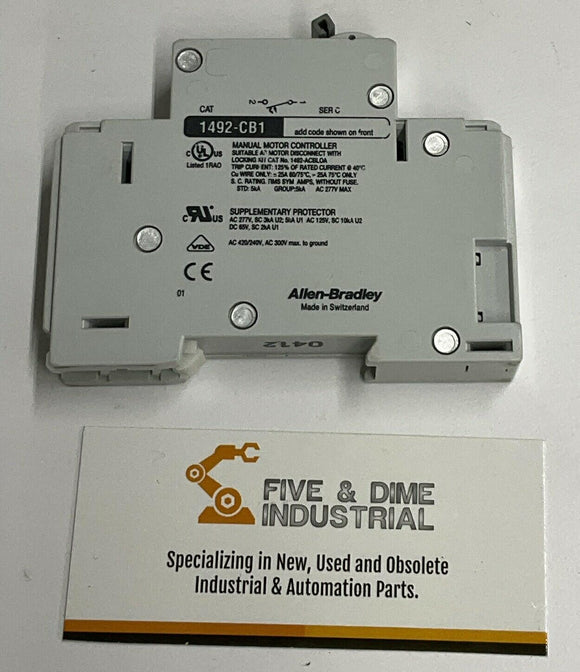 Allen Bradley 1492-CB1-6020 Ser C 2 Amp Circuit Breaker