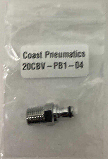Coast Pneumatics 20CBV-PB1-04 Link Tech Quick Coupler 1/4'' NPT
