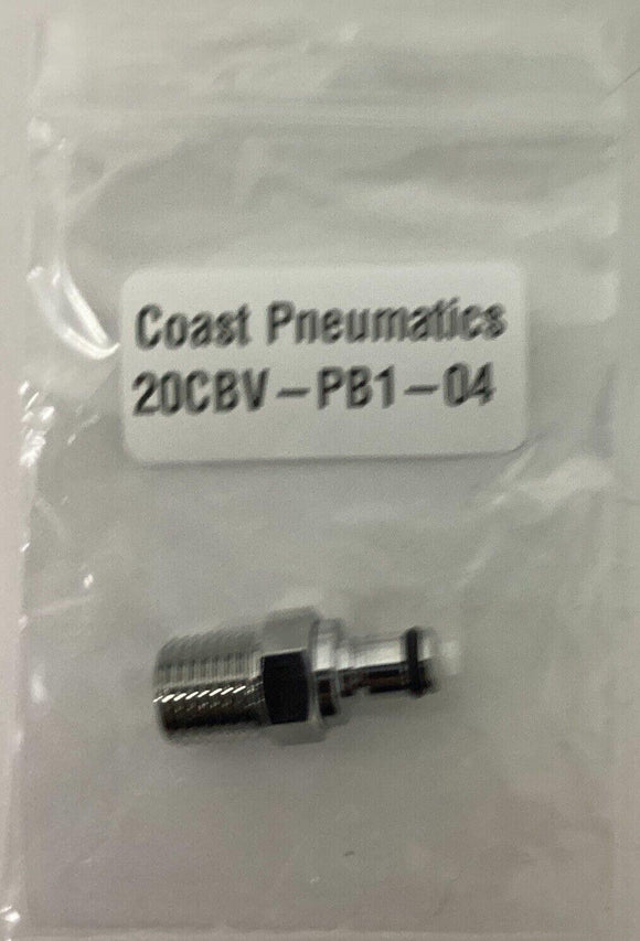 Coast Pneumatics 20CBV-PB1-04 Link Tech Quick Coupler 1/4'' NPT