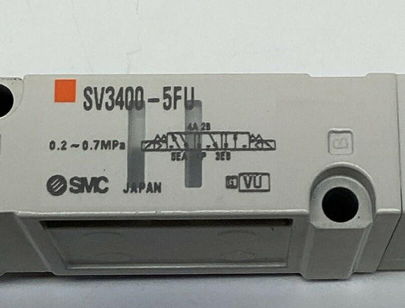 SMC VS3400-5FU Pneumatic Solenoid Valve 24VDC 0.2-0.7 Mpa