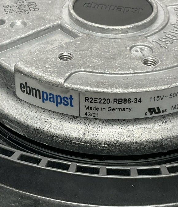Ebmpapst R2E220-RB86-34 Centrifugal Fan with a Backward Curved Impeller