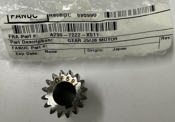 Fanuc A290-72222-X511 J5 J6 Motor Gear