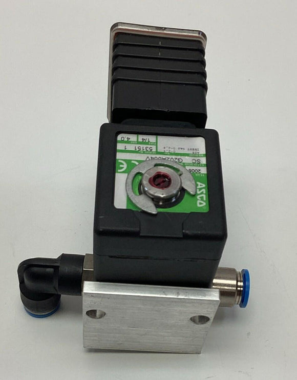 Asco Joucomatic SCG202A004V 24VDC Solenoid Pneumatic Valve