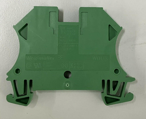 Weidmuller WDU-4  Green Feed through Terminal Blocks Lot of 10