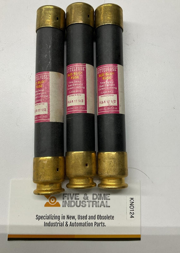 Littelfuse FLS-R-17-1/2  Time Delay Fuses Lot of 3
