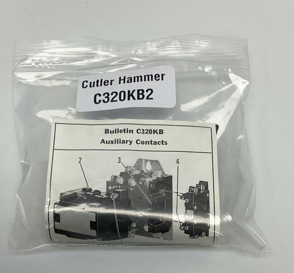 Cutler-Hammer C320KB2 Base Auxiliary Contact 1-NO 1-NC Eaton