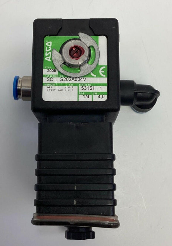 Asco Joucomatic SCG202A004V 24VDC Solenoid Pneumatic Valve