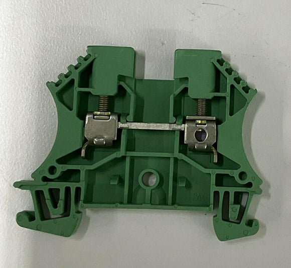 Weidmuller WDU-4  Green Feed through Terminal Blocks Lot of 10
